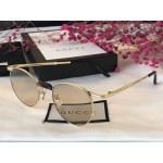 Gucci Round-frame metal glasses 494332-8880