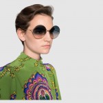 Gucci Round-frame metal sunglasses 506149