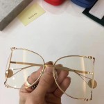 Gucci Oversize round-frame metal glasses 506215