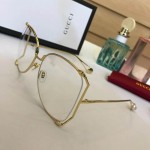 Gucci Oversize round-frame metal glasses 506215