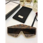 Gucci Rectangular-frame acetate sunglasses with crystals 519975-2300