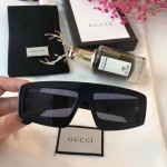 Gucci Rectangular-frame acetate sunglasses with crystals GG0358S