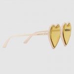 Gucci Heart-frame acetate sunglasses 520119-9044