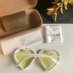 Gucci Heart-frame acetate sunglasses 520119-9044