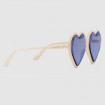 Gucci Heart-frame acetate sunglasses 520119-9077