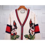 Gucci Women's cardigan with Orso and Bosco 501426