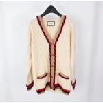 Gucci Cable knit cashmere wool cardigan 526698