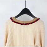 Gucci Cable knit cashmere wool cardigan 526698