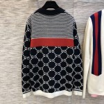 Gucci GG and stripes knit cardigan 523048