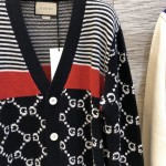 Gucci GG and stripes knit cardigan 523048