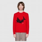 Gucci Wool sweater with shark 523042