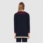 Gucci Embroidered oversize knitted cardigan 467691 X5T03