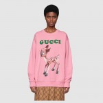 Gucci Oversize sweatshirt with fawn 469250