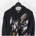 Gucci Oversize sweatshirt with Gucci logo and shooting stars 469251