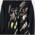 Gucci Oversize sweatshirt with Gucci logo and shooting stars 469251