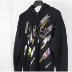 Gucci Oversize sweatshirt with Gucci logo and shooting stars 469251