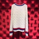 Gucci Wool cable-knitted sweater with crest 474110 X9A04