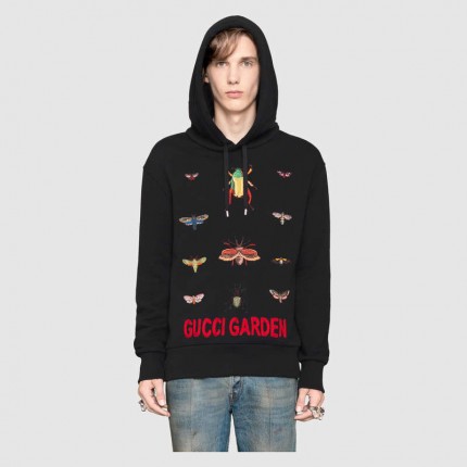 Gucci Cotton sweatshirt with insects 475374 X9H43