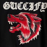 Gucci Guccify cotton sweatshirt with wolf 475374 X9M52