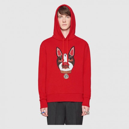 Gucci Men's sweatshirt with Orso patch 475374 X9P13