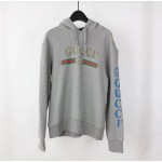 Gucci logo sweatshirt with dragon grey 475374 X9V46