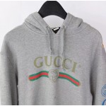 Gucci logo sweatshirt with dragon grey 475374 X9V46