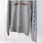 Gucci logo sweatshirt with dragon grey 475374 X9V46