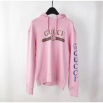 Gucci logo sweatshirt with dragon pink 475374 X9V46