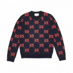 Gucci Wool knit sweater with bat embroidery 487086 X9M32