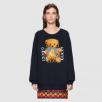 Gucci logo sweatshirt with teddy bear 489677 X9N17