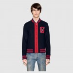  Gucci Felt bomber jacket with G 493709 Z509H