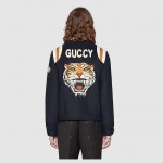 Gucci Felt coat with appliqués 495032