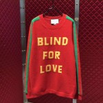 Gucci "Blind for Love" and bee wool sweater ‎496684 X9I80