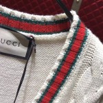  Gucci Web cable knit wool cardigan 497037 X1561