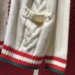  Gucci Web cable knit wool cardigan 497037 X1561