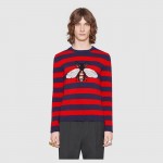 Gucci Striped wool sweater with bee ‎499248 X9I87