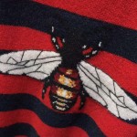 Gucci Striped wool sweater with bee ‎499248 X9I87