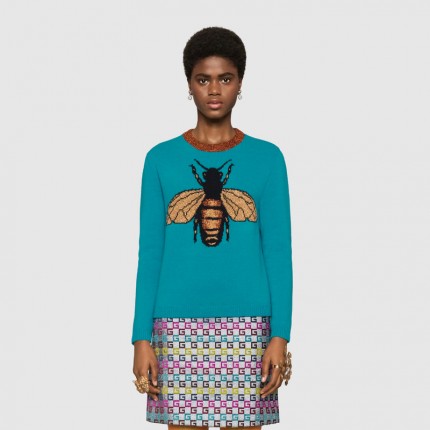 Gucci Bee wool knit sweater ‎503897 X9P22