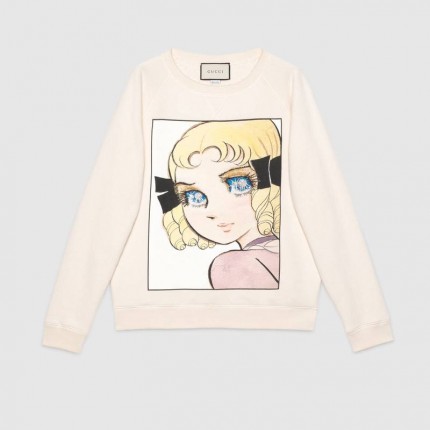  Gucci Manga print cotton sweatshirt 539088