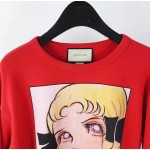 Gucci Manga print cotton sweatshirt red 539088