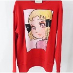 Gucci Manga print cotton sweatshirt red 539088