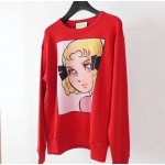 Gucci Manga print cotton sweatshirt red 539088