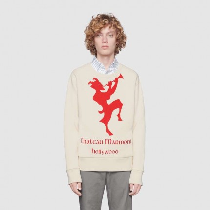 Gucci Sweatshirt with Chateau Marmont print 475532