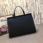 Gucci GG Marmont leather top handle bag black