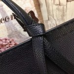 Gucci GG Marmont leather top handle bag black