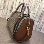 Gucci GG Supreme top handle bag brown