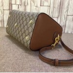 Gucci GG Supreme top handle bag brown