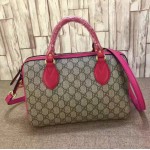 Gucci GG Supreme top handle bag fuchsia 409529