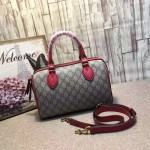 Gucci Limited Edition GG Supreme top handle bag with embroideries 409529