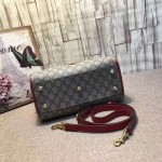 Gucci Limited Edition GG Supreme top handle bag with embroideries 409529